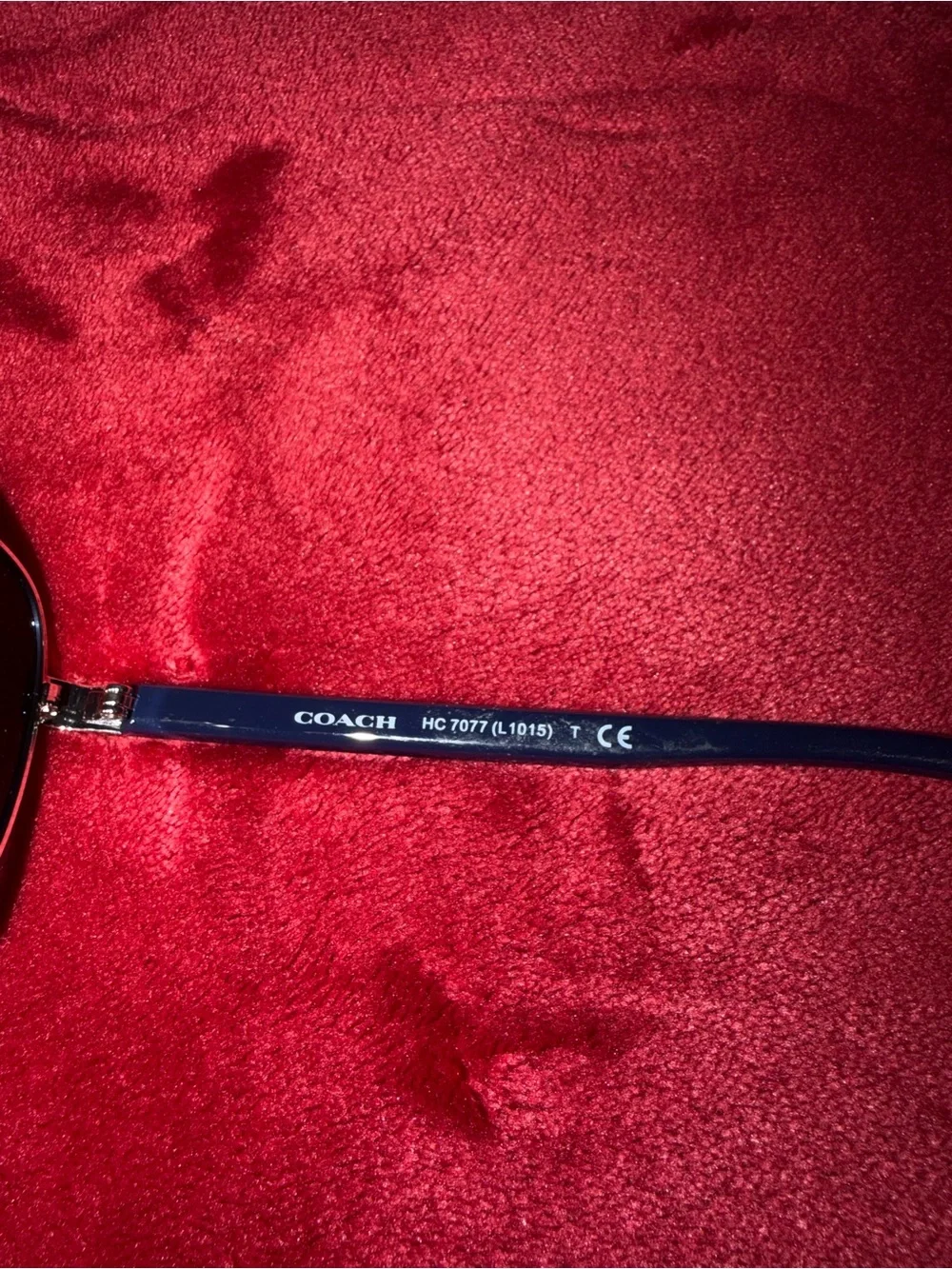 Coach Aviator Sunglasses in Black with Blue Lenses